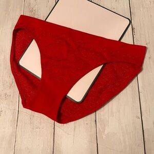 Victoria's Secret Sparkling Red Panties S
